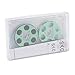 ciciglow Cassette Tape in Reel to Reel, 46 Min Transparent Audio Cassette Tape Case, Empty for DIY Sound Recording, (Green)