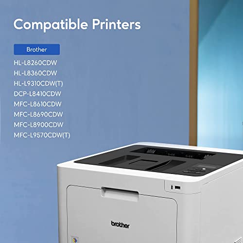 GOTOBY Compatible Toner Cartridge Replacement for Brother TN436 TN 436 TN436BK TN433 TN431for Brother HL-L8360CDW HL-L8260CDW MFC-L8900CDW MFC-L8690CDW Printer (Cyan, Yellow, Magenta, Black, 4 Pack) - Thumbnail 2