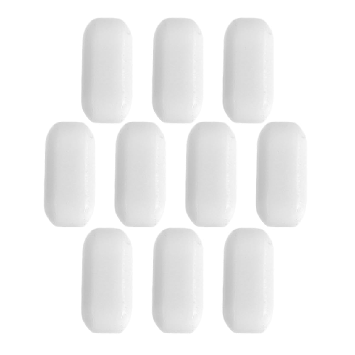 Barre di Agitazione Magnetica in Ptfe Bianco per Laboratorio, 10 Pezzi, Alta Sicurezza e Durata Eccezionale, per Miscelazione in Ambienti di Laboratorio Riutilizzabile
