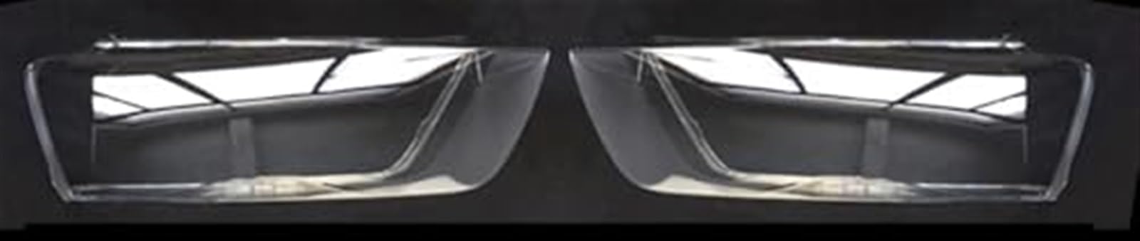 for, Q3 2010-2015 Car Front Headlight Glass Auto Headlight Cover Car Front Headlight Cover Shell Transparent Lens Lamp Car Headlight Lens Cover(BLACK Left and right)