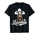 Ein witziges Geschenk für freche Lausbuben vom Land - zb. aus Bayern, Tirol oder Steiermark - die gerne Lederhose tragen. Für den Freund oder Papa, zum Geburtstag oder Weihnachten. Mit Edelweiß. Passend für Herren / Männer und Kinder / Buben und Jungen.