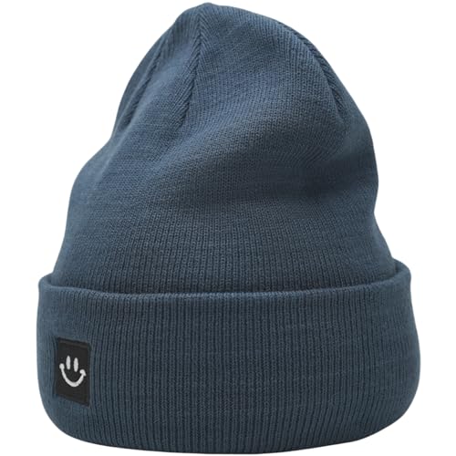 Image of 55cube Knit Beanie Hat Cuffed Plain Skull Cap for Men Women