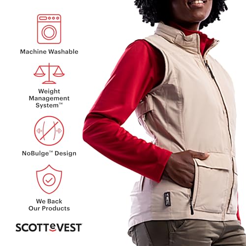 SCOTTeVEST Q.U.E.S.T Vest for Women - 42 Hidden Pockets - Water Repellent for Travel & More2
