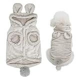 MESHEEN Dog Sweaters for Small Dogs Made of Skin Friendly Soft Double Face Fleece Keep Your Pet Cozy