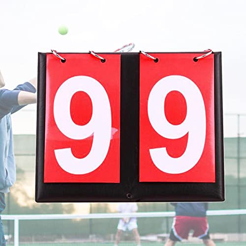 RNXRZANK 2xMulti Use Table Scoreboard, Sports Scorekeeper Detachable Scoring Score Keeper for Basketball Indoor Sports Badminton Tennis Volleyball