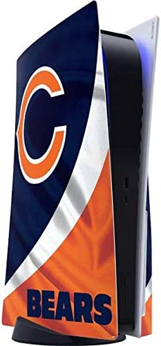 Skinit Decal Gaming Skin Compatible with PS5 Console - Officially Licensed NFL Chicago Bears Black & White Design