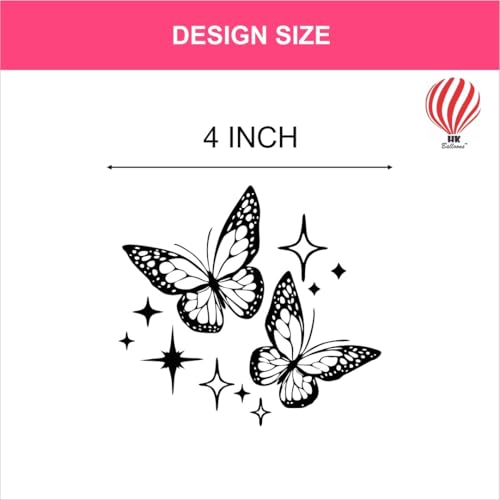 Image of HK Balloons Butterfly Printed Balloons Butterfly Theme Balloons For Happy Birthday Party weddings and special occasions Decoration For butterfly theme birthday party decorations (45Pcs)