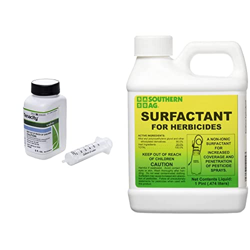 Tenacity Turf Herbicide - 8 Ounces (Packaging May Vary) & Southern Ag Surfactant For Herbicides Non-Ionic, 16Oz, 1 Pint #TOP15