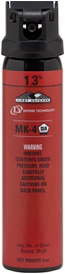 Defense Technology First Defense OC Cone MK-4 1.3% Solution Red Band Pepper Spray (3.0-Ounce)