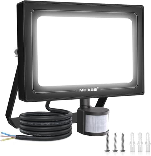 MEIKEE 80W LED Strahler mit Bewegungsmelder 7520LM 6500K Kaltweiß