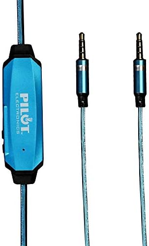 Pilot Electronics EL-1301BT Msync Auxiliary Audio Cable, Blue