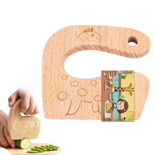 MaNeaz Hirschmuster Kindermesser Aus Holz Niedliche Formen Messer Kinder Kinder Schneidemesser Gemüse Schneider Zum Schneiden Und Kochen Von Obst...