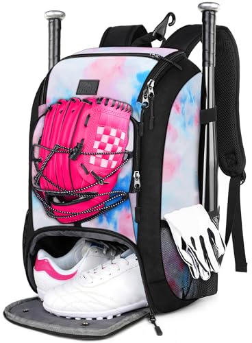 MATEIN Softball Bag with Shoe Compartment and Fence Hook