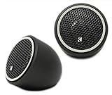 Kicker 46CST204 CS Series 100W Peak Power 0.75 Inch 4 Ohm 92 Decibel Three Option Fitting Titanium Tweeter Car Audio Speakers (Pair) (Renewed)