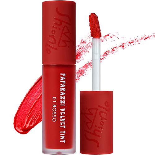 SHIONLE - Paparazzi Velvet Tint: Long Lasting Lip Stain with Moisturizing effects | Wrinkle Coverage | Gradation Look | Available in 6 Colors | 01 Rosso | 4.5g