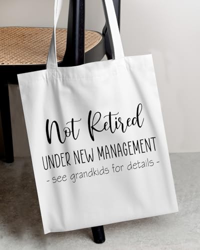 Retirement Gifts for Women Boss Manager Teacher Nurse - Retired Reusable Tote Bag for Casual Vacation, Shopping, Gym, Work4