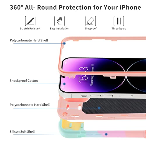 Image of MARKILL Compatible with iPhone 14 Pro Max Case 6.7 Inch with Ring Stand, [Soft Silicone and Hard Plastic ] Heavy-Duty Military Grade Shockproof Case Phone Cover For iPhone 14 Pro Max.