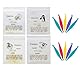 WUSJCOF 4set Stück Zähne Gummiband, Kieferorthopädische Elastische mit 10 Stück Platzierer für Zahnspangen, Zahnlücken, Krumme Zähne (Kaninchen 3/16)
