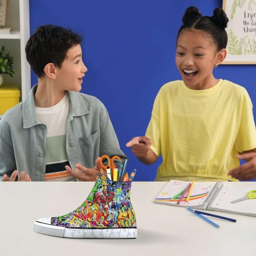Ravensburger Puzzle 3D Sneaker Graffiti Pot à Crayons A partir de 108 pièces numérotées à Assembler sans Colle Accessoires Inclus 12535 - vue 6