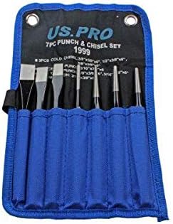 US PRO Tools Punch Chisel Set 7pc Cold Chisel Center Punch PIN Punch Taper Punch 1999