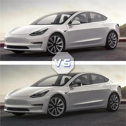 Coque rétroviseur pour Tesla Model 3 2017-2021 de remplacement noir brillant - 4