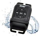 Diver (TM) Waterproof MP3 Player. 4 GB. Kit Includes Waterproof Earphones. (Black)