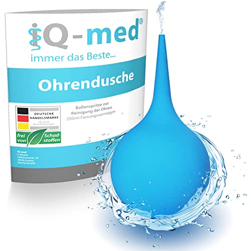 iQ-med Ohrenreiniger 200ml | Ohrenschmalzentferner aus medizinischem Sarolit | Ohrendusche