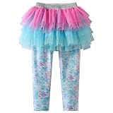  VIKITA Fille Sirène Leggings et Jupes Courtes Jupes Polyester Pantalons Fs126 2-3ans