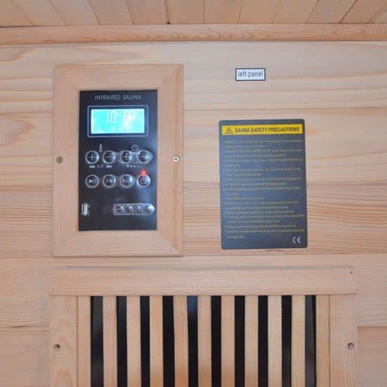 Bagno Italia Sauna 125x110 cm biposto infrarossi e finlandese combinata 6 irradiatori cromoterapia radio I11