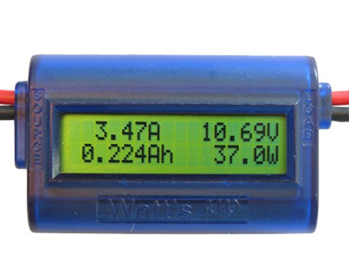 RC Electronics, Inc. "Watt's Up" WU100 DC Watt meter and Power Analyzer (Blue)