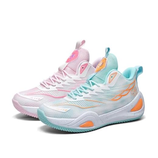 Hewcey High Top Boys Basketball Shoes Breathable Non Slip Outdoor Sneakers Comfortable Fashion Athletic Training Sport Shoes for Girls