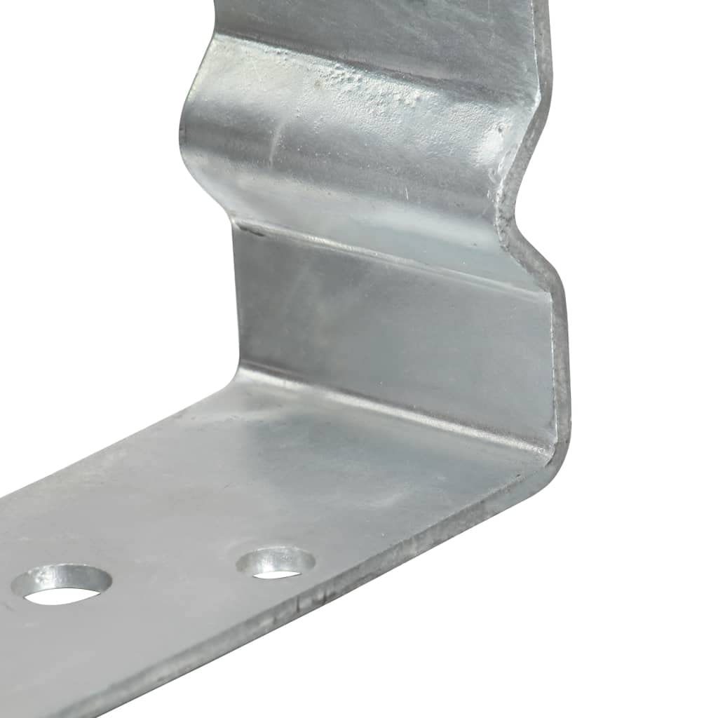 Pfostenträger 12er Set U-Form 9x6x15 cm feuerverzinkter Stahl Pfostenschuhe Bodenhülse für Gartenzäune Pfostenanker