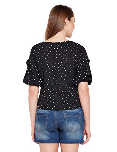 Image of oxolloxo Women's Cotton Short Sleeve Check Top