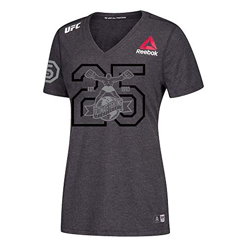 Maillot Reebok UFC femme DY2442 t-shirt sport noir vintage combat