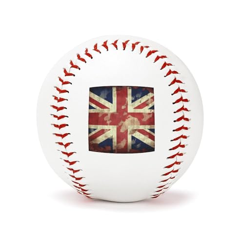 VstaDank Vintage UK Flag Baseballs for League Play