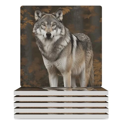 Dessous de verre loup isolant en céramique pour une protection de table absolue - 2