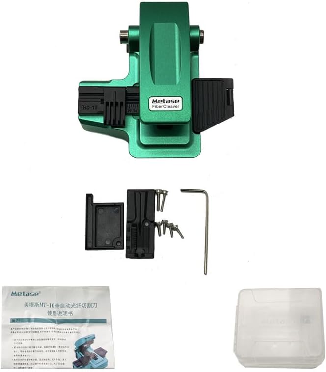 Metase MT-10 Fiber Cleaver Cable Cutting Knife FTTT Fiber Optic Knife Tools Cutter High Precision Cleaver Automatic Cutting (1 pcs)