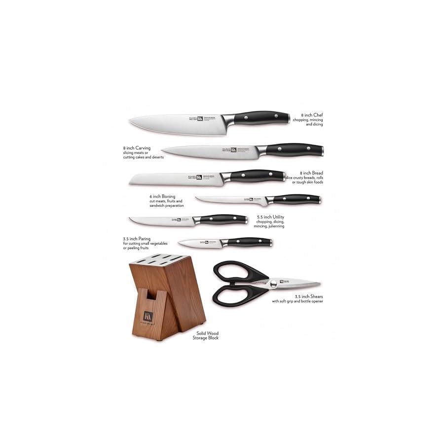 Arcelor-8-Piece-Exclusive-German-Steel-Non-Slip-Handles-Knife-Set-with-Solid-Wood-Block- Klaus Meyer Arcelor 8 Piece Exclusive German Steel Non-Slip Handles Knife Set with Solid Wood Block …