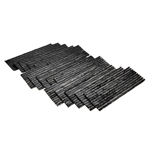Image of TS-235D150 Tire Repair Strings 150pcs, Tire Repair Plugs 200 x 3.5 mm / 8 inch x 0.14 inch Thin Black Rubber Strips for Car, Bike, UTV, ATV