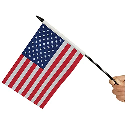 1 American And 1 Brazil 8"X5" Miniature Desk & Table Flag, Includes 2 Flag, American& Brazilian Desk Flag, Twin Pin And Base, 8 X 5 Inches American & Brazil Deluxe Desk Flag Set - Miniature American & Brazil Combination Flag #TOP2