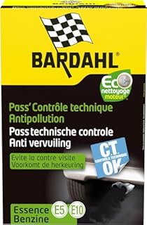 Bardahl 9044 Pass'Contrôle Technique Anti-Pollution Essence