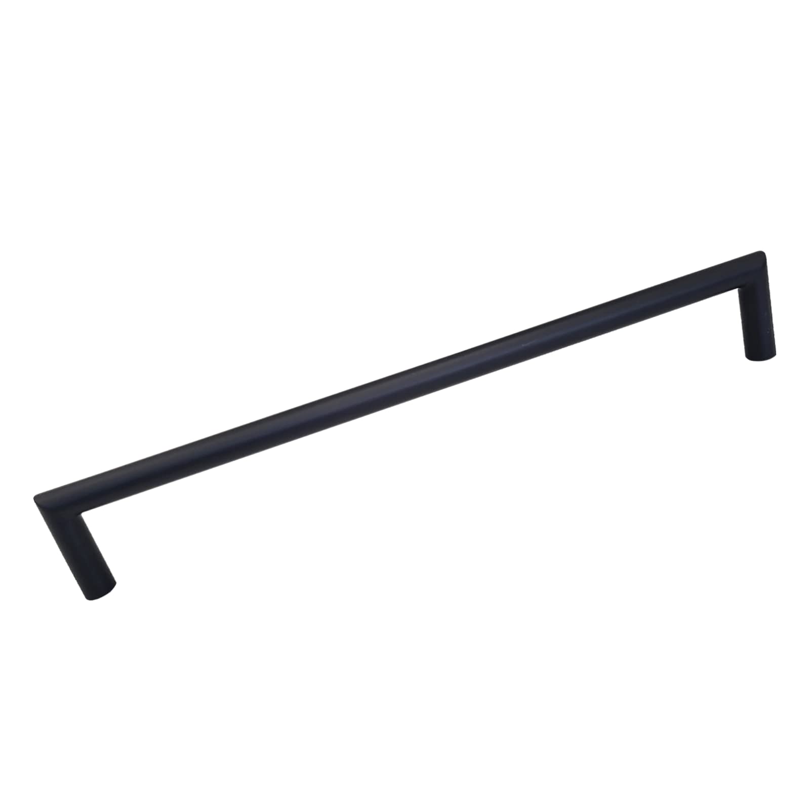 PRIMA Decorative Hardware Appliance Pull/Door Handle – Round 18″ C/C Stainless Steel Bar 19mm - Black