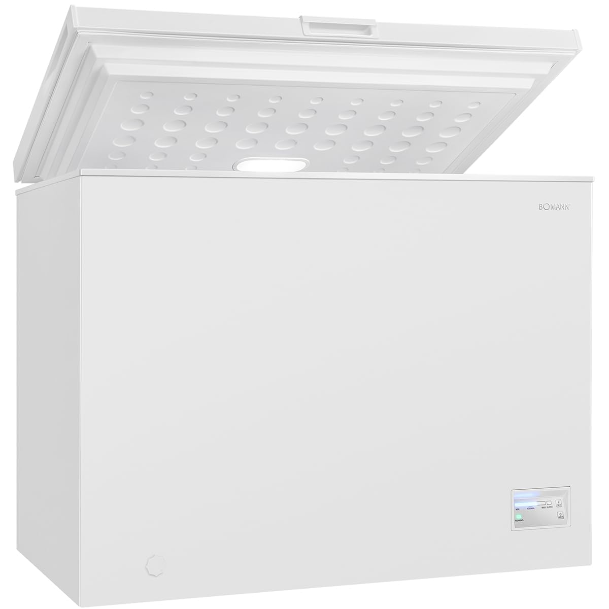 Bomann Congélateur Coffre 198L Blanc GT7356 4 Étoiles Éclairage LED Contrôle Électronique Super Congélation 12 kg/24h
