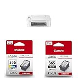 キヤノン Canon プリンター A4 インクジェット複合機 TS3730 ホワイト Wi-Fi対応 テレワーク + 純正インクセット (BCI-366/365シリーズ)
