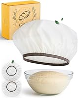 KRUSTENZAUBER 2x Abdeckhaube für Gärkörbe - Wiederverwendbar Gärfolie als Brot backen Zubehör – Gärhauben schaffen ideale Bedingungen für die Teiggärung – perfekt für Sauerteig und andere Brotteige