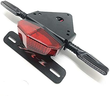 CUCYMA License Plate Holder Fender Eliminator Rear Tail Tidy LED Brake Lights Turn Signal For Suzuki DRZ400 S/SM DR-Z (Red)