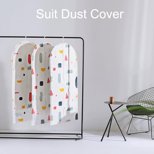 Garment Bags for Hanging Clothes, Clothes Bags for Storage Hanging, Waterproof Suit Cover with Zipper for Coats, Jackets, Shirts(60x90cm/24x35in)3