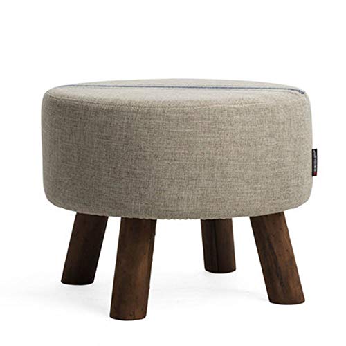 Tabouret de canapé et pouf en tissu rayé bleu pour salon moderne - 2