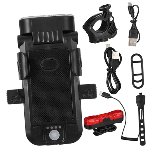 Feu de vélo rechargeable POPETPOP 4000mah et klaxon 130db pour une sécurité nocturne maximale