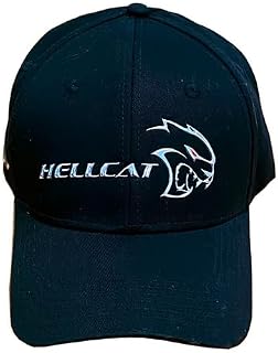 Dodge SRT Hellcat Liquid Metal Logo Hat - Charger/Challenger Cap Black